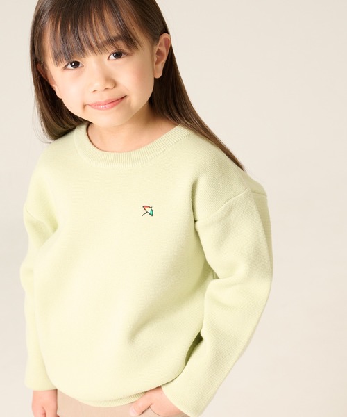 Arnold Palmer(アーノルドパーマー)の「3SEDAI KNIT プルオーバー(ニット/セーター・キッズ・ネイビー/ライトグリーン・95cm/145cm/135cm/125cm/115cm/105cm)」の2枚目の写真