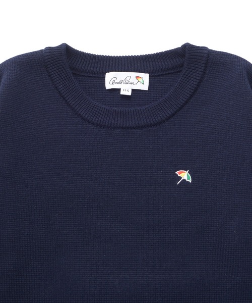 Arnold Palmer(アーノルドパーマー)の「3SEDAI KNIT プルオーバー(ニット/セーター・キッズ・ネイビー/ライトグリーン・95cm/145cm/135cm/125cm/115cm/105cm)」の4枚目の写真