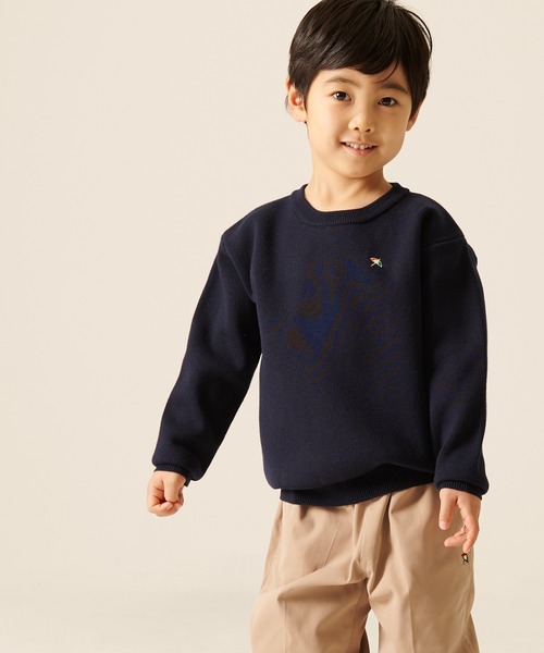Arnold Palmer(アーノルドパーマー)の「3SEDAI KNIT プルオーバー(ニット/セーター・キッズ・ネイビー/ライトグリーン・95cm/145cm/135cm/125cm/115cm/105cm)」の13枚目の写真