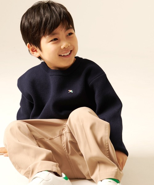 Arnold Palmer(アーノルドパーマー)の「3SEDAI KNIT プルオーバー(ニット/セーター・キッズ・ネイビー/ライトグリーン・95cm/145cm/135cm/125cm/115cm/105cm)」の14枚目の写真