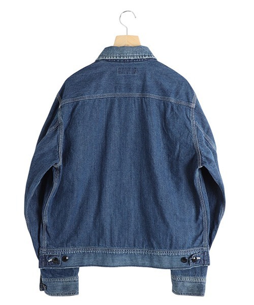 MACHATT ダークブルー デニムジャケット Double Pocket Denim Jacket(42(MEN) Medium Dark Blue Damage