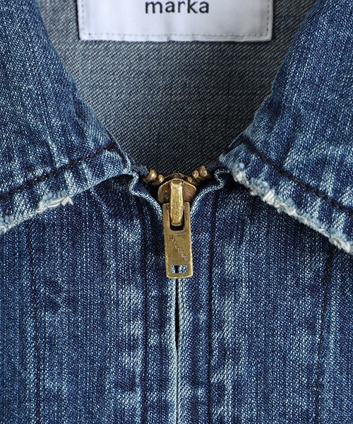 marka（マーカ）の「marka / マーカ：DENIM WORK JACKET - used washed -：M25A-11BL11C[COR]（デニムジャケット・メンズ・ブルー系その他・2(M)/1(S)）」の14枚目の写真