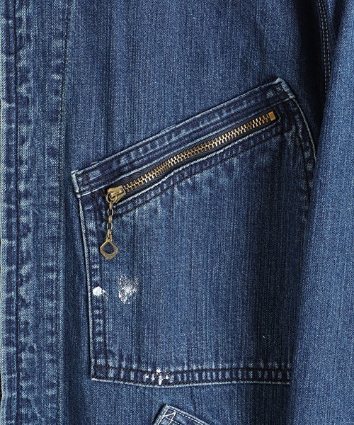 marka（マーカ）の「marka / マーカ：DENIM WORK JACKET - used washed -：M25A-11BL11C[COR]（デニムジャケット・メンズ・ブルー系その他・2(M)/1(S)）」の2枚目の写真