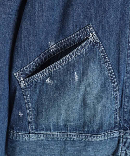 marka（マーカ）の「marka / マーカ：DENIM WORK JACKET - used washed -：M25A-11BL11C[COR]（デニムジャケット・メンズ・ブルー系その他・2(M)/1(S)）」の3枚目の写真