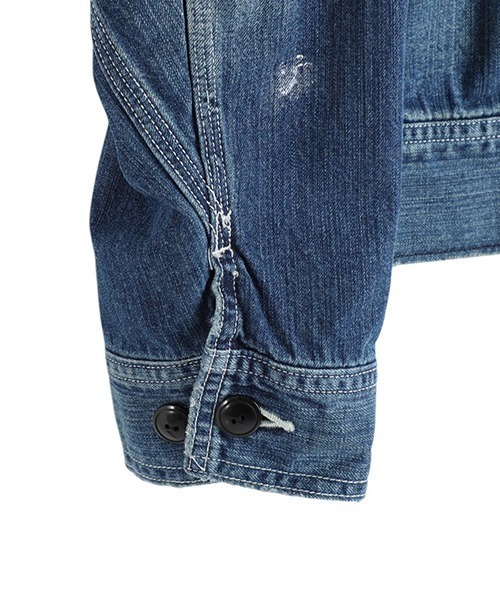 marka（マーカ）の「marka / マーカ：DENIM WORK JACKET - used washed -：M25A-11BL11C[COR]（デニムジャケット・メンズ・ブルー系その他・2(M)/1(S)）」の4枚目の写真