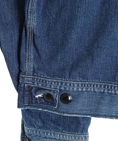 marka（マーカ）の「marka / マーカ：DENIM WORK JACKET - used washed -：M25A-11BL11C[COR]（デニムジャケット・メンズ・ブルー系その他・2(M)/1(S)）」の5枚目の写真