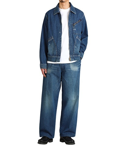 marka（マーカ）の「marka / マーカ：DENIM WORK JACKET - used washed -：M25A-11BL11C[COR]（デニムジャケット・メンズ・ブルー系その他・2(M)/1(S)）」の12枚目の写真