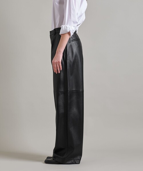 【23AW NEW】LOEWE_woman / ラムレザー パンツ / Brown 23AW NEW】LOEWE_woman / ラムレザー パンツ / Brown Trousers