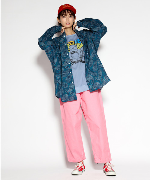 ALDIES(アールディーズ)の「Fluorescence Thick Pants / フルオレッセンスシックパンツ(その他パンツ・メンズ・ブルー/ピンク・MEDIUM/X-LARGE/LARGE/SMALL)」の2枚目の写真