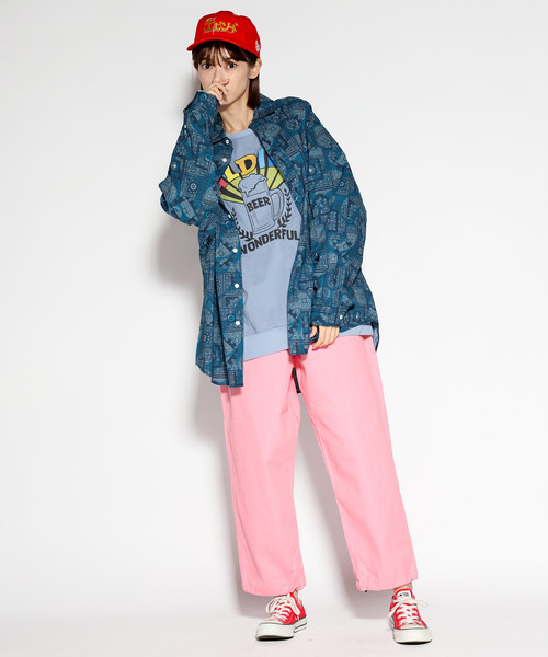 ALDIES(アールディーズ)の「Fluorescence Thick Pants / フルオレッセンスシックパンツ(その他パンツ・メンズ・ブルー/ピンク・MEDIUM/X-LARGE/LARGE/SMALL)」の14枚目の写真