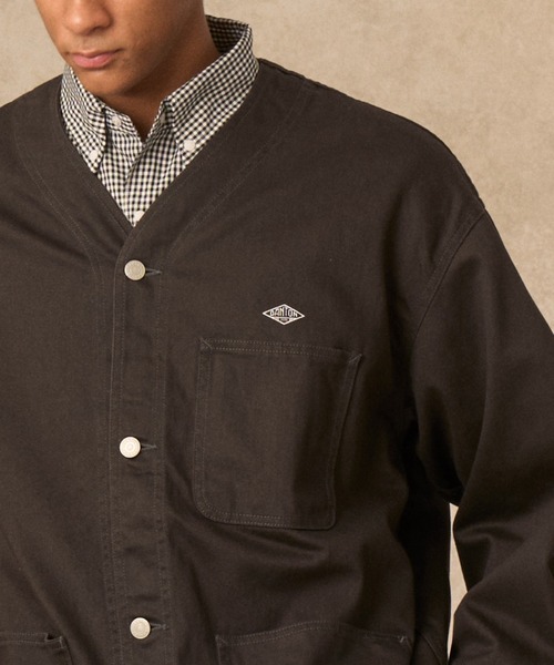 MEN'S COTTON DRILL COLLARLESS JACKET（その他アウター