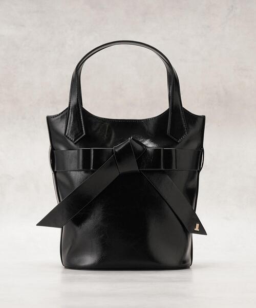 LANVIN en Bleu(ランバンオンブルー)の「リュバン リボントートバッグ(ハンドバッグ・レディース・ブラック/シルバー/ボルドー・FREE)」の9枚目の写真