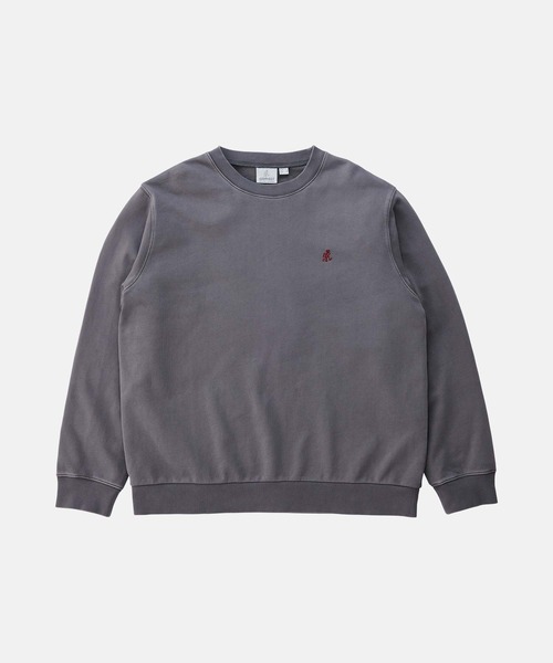 Gramicci(グラミチ)の「ONE POINT CREW SWEATSHIRT|ワンポイントクルースウェットシャツ(スウェット・メンズ・サンドベージュ/ネイビー/チャコール/レモンイエロー/ヘザーグレー・XL/L/M/S/XXL)」の14枚目の写真