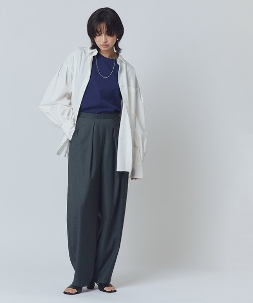 RASW（ラス）の「[RASW]ボリュームスリーブオーバーシャツ（シャツ/ブラウス・レディース・ライラック/オフホワイト・M/L）」の22枚目の写真
