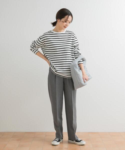 URBAN RESEARCH DOORS(アーバンリサーチドアーズ)の「ボーダーワイドプルオーバー(Tシャツ/カットソー・レディース・ブルー/イエロー系その他/ブラック/ピンク・MEDIUM)」の8枚目の写真