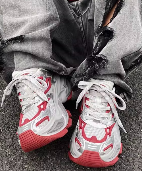 WESTBOY（ウエストボーイ）の「厚底 ダッドスニーカー WO25S5SH02【WB ORIGINALS】（スニーカー・メンズ・ブラック/レッド/グリーン・42/43/44/45）」の9枚目の写真