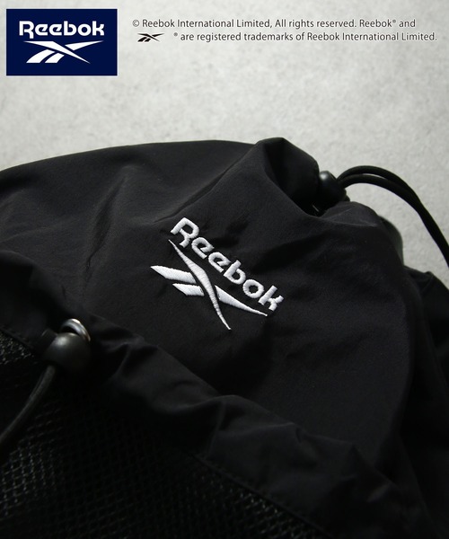 Reebok(リーボック)の「【REEBOK】ドローストリング ワンショルダー バッグ / ナップサック(ショルダーバッグ・レディース・ブラック/シルバー・FREE)」の17枚目の写真