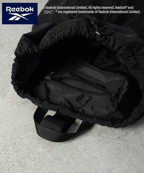 Reebok(リーボック)の「【REEBOK】ドローストリング ワンショルダー バッグ / ナップサック(ショルダーバッグ・レディース・ブラック/シルバー・FREE)」の13枚目の写真