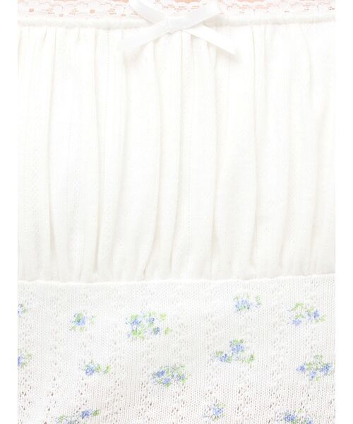 jouetie(ジュエティ)の「ドッキングフリルカットキャミソール(キャミソール・レディース・ブラック/オフホワイト/グレー・MEDIUM)」の4枚目の写真