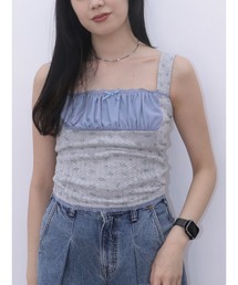 jouetie | ドッキングフリルカットキャミソール(キャミソール)