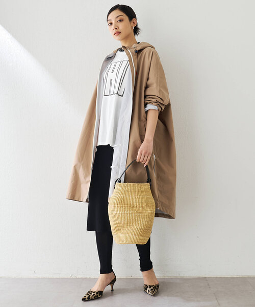 Whim Gazette（ウィムガゼット）の「【flotte】RAIN CAPE（ポンチョ・レディース・レッド/ネイビー/ベージュ・MEDIUM）」の5枚目の写真