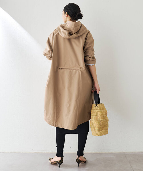Whim Gazette（ウィムガゼット）の「【flotte】RAIN CAPE（ポンチョ・レディース・レッド/ネイビー/ベージュ・MEDIUM）」の9枚目の写真