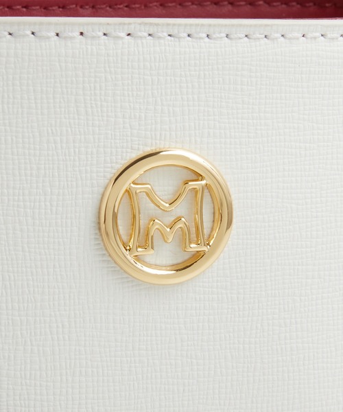 METROCITY(メトロシティ)の「【牛革 / 本革】Mロゴ バイカラー フラワーモチーフ バケツバッグ(トートバッグ・レディース・ホワイト/ブラック・FREE)」の14枚目の写真