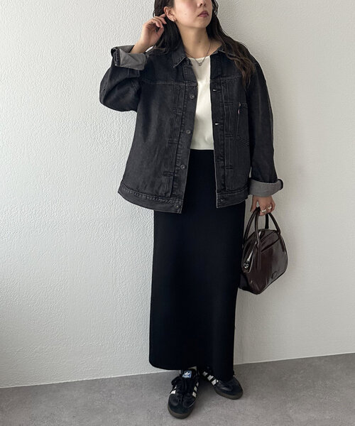 DISCOAT(ディスコート)の「Levi's TYPE 1 TRUCKER(デニムジャケット・レディース・ブラック/インディゴブルー・MEDIUM/LARGE)」の6枚目の写真