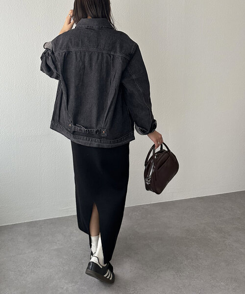 DISCOAT(ディスコート)の「Levi's TYPE 1 TRUCKER(デニムジャケット・レディース・ブラック/インディゴブルー・MEDIUM/LARGE)」の7枚目の写真
