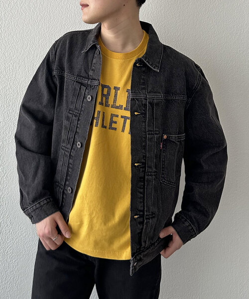 DISCOAT(ディスコート)の「Levi's TYPE 1 TRUCKER(デニムジャケット・レディース・ブラック/インディゴブルー・MEDIUM/LARGE)」の13枚目の写真