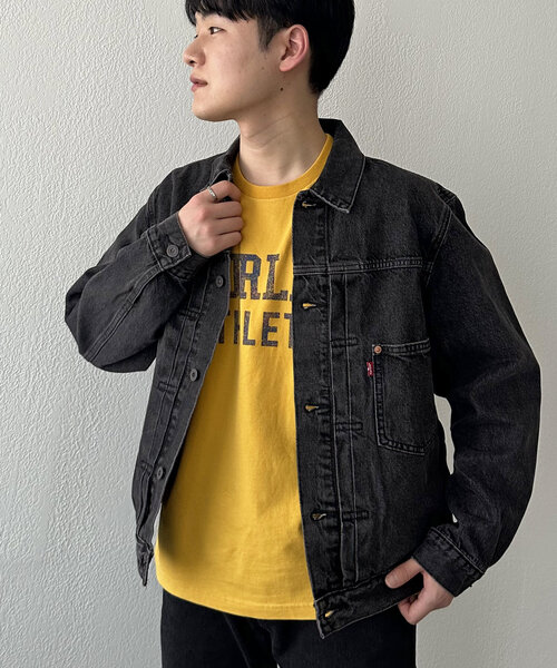 DISCOAT(ディスコート)の「Levi's TYPE 1 TRUCKER(デニムジャケット・レディース・ブラック/インディゴブルー・MEDIUM/LARGE)」の14枚目の写真