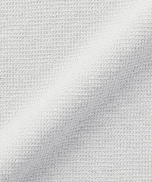 無印良品（ムジルシリョウヒン）の「ベビー　あたまするっとワッフル編みクルーネック半袖Ｔシャツ（Tシャツ/カットソー・キッズ・ライトグレー/ネイビー/マスタード/キナリ/ライトピンク/スモーキーグリーン系・80/90/100）」の19枚目の写真