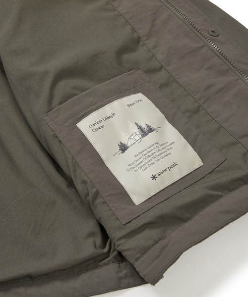 Snow Peak(スノーピーク)の「Cample Utility Windbreaker(その他アウター・メンズ・チャコール/ライトグレー/カーキ・XL/L/M)」の14枚目の写真