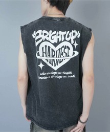 SPINNS | ヴィンテージライクノースリーブTシャツ/ハートロゴ(Tシャツ/カットソー)