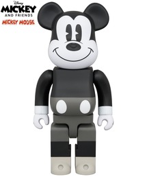 BE@RBRICK（ベアブリック）の「BE@RBRICK MICKEY MOUSE B&W Ver.（MICKEY MOUSE & FRIENDS） 400％（フィギュア）」