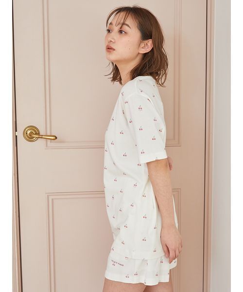 【新品タグ付】GELATO PIQUE ジェラピケ　ルームウェア　チェリー柄 セール】チェリー柄ショートパンツ（ルームウェア/パジャマ
