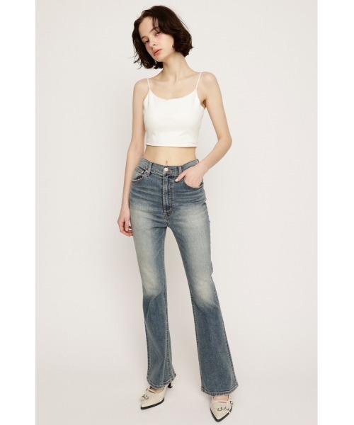 SLY(スライ)の「CUP IN CAMI カップイン キャミ(キャミソール・レディース・ブラック/オフホワイト・FREE)」の5枚目の写真