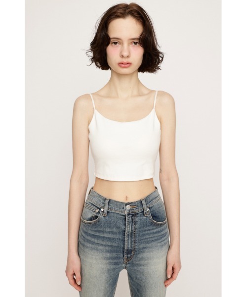 SLY(スライ)の「CUP IN CAMI カップイン キャミ(キャミソール・レディース・ブラック/オフホワイト・FREE)」の6枚目の写真