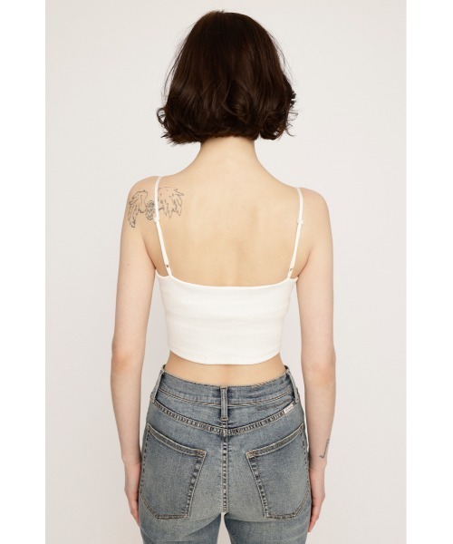 SLY(スライ)の「CUP IN CAMI カップイン キャミ(キャミソール・レディース・ブラック/オフホワイト・FREE)」の8枚目の写真