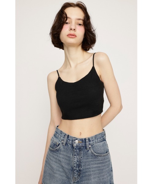 SLY(スライ)の「CUP IN CAMI カップイン キャミ(キャミソール・レディース・ブラック/オフホワイト・FREE)」の10枚目の写真