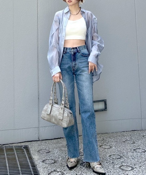 SLY(スライ)の「CUP IN CAMI カップイン キャミ(キャミソール・レディース・ブラック/オフホワイト・FREE)」の11枚目の写真