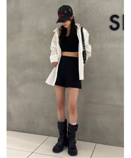 SLY(スライ)の「CUP IN CAMI カップイン キャミ(キャミソール・レディース・ブラック/オフホワイト・FREE)」の14枚目の写真