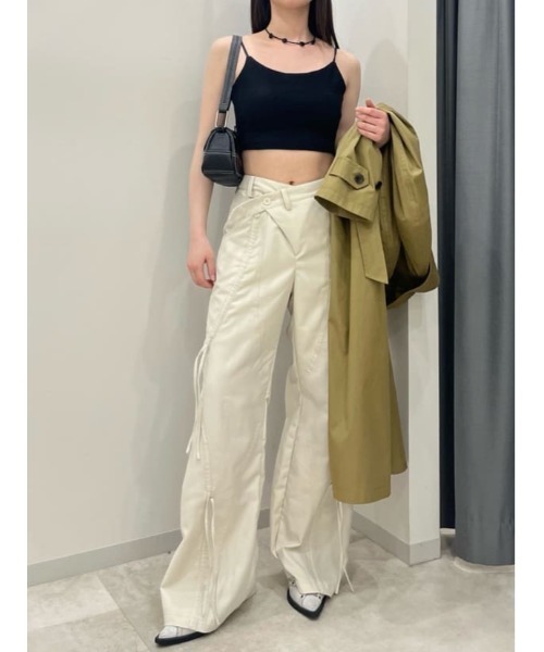 SLY(スライ)の「CUP IN CAMI カップイン キャミ(キャミソール・レディース・ブラック/オフホワイト・FREE)」の15枚目の写真