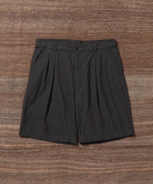 ADAM ET ROPE'(アダムエロペ)の「【WILD LIFE TAILOR】ライトピケ ワイドショーツ(その他パンツ・メンズ・ネイビー/ブラック系その他3・XL/L/M)」の2枚目の写真