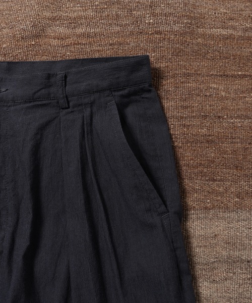 ADAM ET ROPE'(アダムエロペ)の「【WILD LIFE TAILOR】ライトピケ ワイドショーツ(その他パンツ・メンズ・ネイビー/ブラック系その他3・XL/L/M)」の8枚目の写真