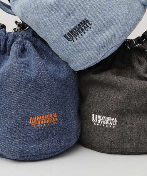 UNIVERSAL OVERALL（ユニバーサルオーバーオール）の「デニム ザイルコード 巾着 ショルダーバッグ（ショルダーバッグ・メンズ・インディゴブルー/ライトインディゴブルー/ブラック・FREE）」の14枚目の写真