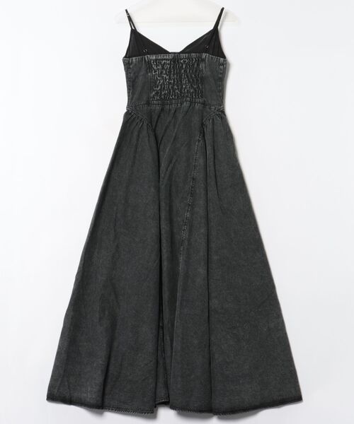 DENIM BUSTIER DOCKING FLARE DRESS（ワンピース）｜Ameri