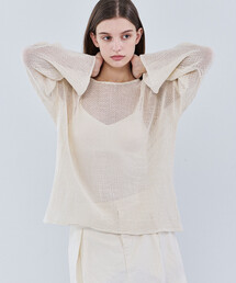 Bshop | elsa esturgie | コットン メッシュプルオーバー WOMEN(ニット/セーター)