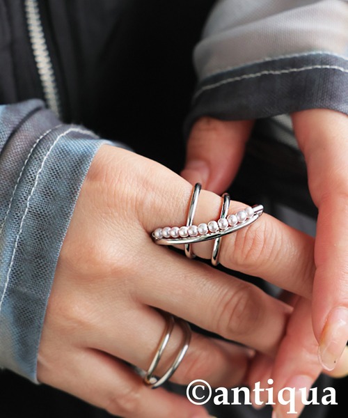 antiqua（アンティカ）の「デザインリング（リング・レディース・シルバー/ゴールド・FREE）」の4枚目の写真