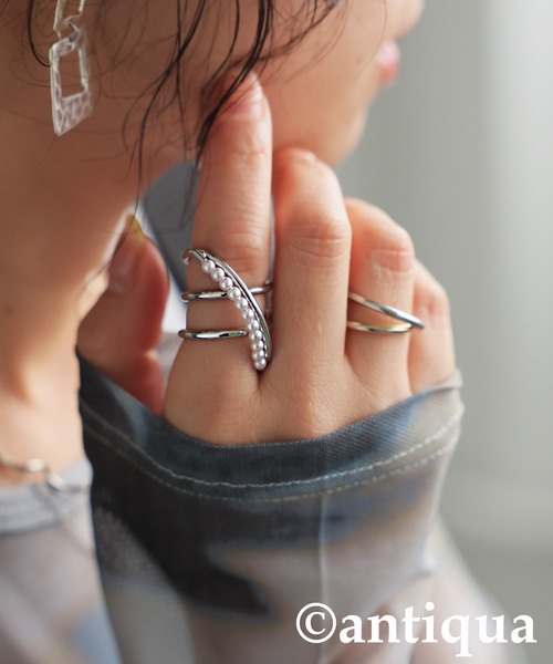 antiqua（アンティカ）の「デザインリング（リング・レディース・シルバー/ゴールド・FREE）」の5枚目の写真